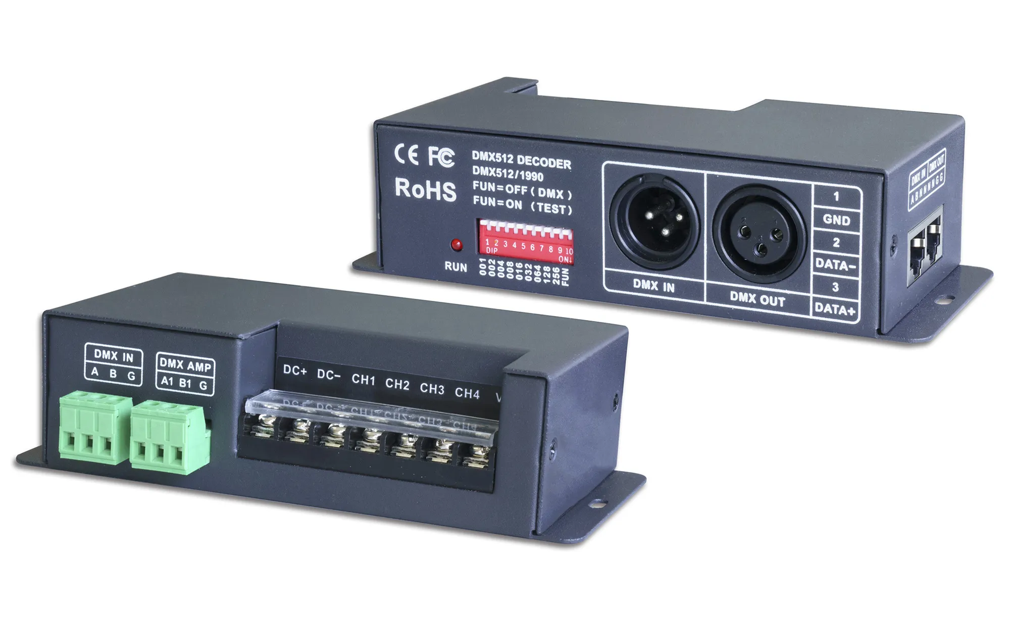 840-6A  4 Channel CV DMX Decoder 5/12/24V DC